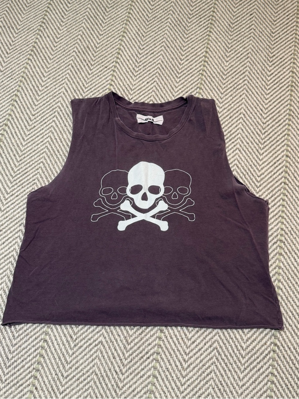 Soul by soul cycle tank white skull